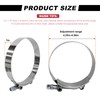 JUSTTOP 2PCS 4 Inch T-Bolt Hose Clamp, Adjustable 108-116mm Clamp