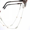 SA106 Womens Eyeglasses Neck Loop Gold Thread Chain Pearl Pendant