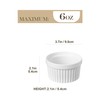 MALACASA Ramekins 6 oz Oven Safe, Porcelain Creme Brulee Ramekins
