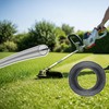 Hochleistungs-Trimmerfaden 2,4 mm x 15 m Rundprofil Grau, robuster Mähfaden