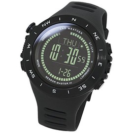 Lad Weather Digital Watch, Thermometer, Pedometer, 328.1 ft (100 m), Waterproof Watch