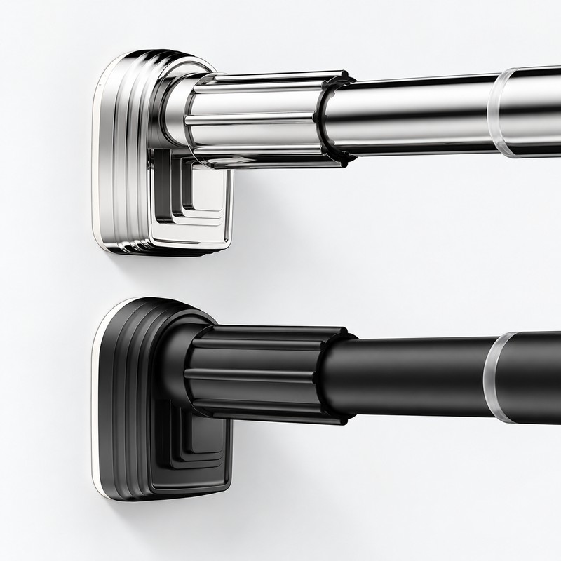 Adjustable Shower Curtain Rod for Bathrooms and Laundry Rooms –