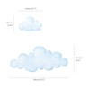 DECOWALL DS9-1702 Clouds Kids Wall Stickers Decals Peel and Stick