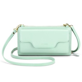 nuoku Crossbody Bags for Women, Wristlet Wallets for Women, Small Clutch Purses for Women, Cell Phone Wallet, Rfid Wallet