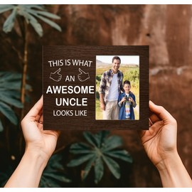 CAIFZ This is What an Awesome Uncle Looks Like Picture Frame Gift for Uncle, Uncle Gift for Christmas, Thanksgiving, Birthday, Father's Day from Niece, Nephew, 3x4.5 inch Photo