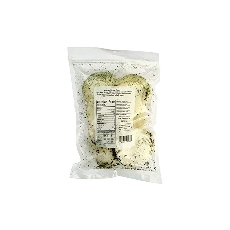Gourmet Hawaiian Ono Giant Shrimp Chips (Furikake, 4 Ounce)