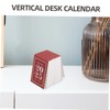 Tofficu 5pcs 1 Desk Calendar 2025 Mini Calendar Countdown Tear-off