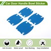 HOPESPANNER Universal 80x88mm Car Door Handle Bowl Sticker Anti-Scratches+Auto Door