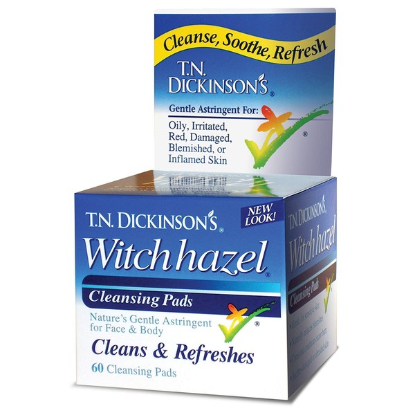 T.N. Dickinson: Witch Hazel Cleansing ct, 60 ct (8 pack)