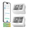 Inkbird 2 Pack Bluetooth Room Thermometer Hygrometer, ITH-13-B Digital Temperature