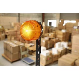 Business Door Entry Chime with Flashing Strobe | Easy to Install Long Range Motion Sensor & Loud Doorbell Receiver with Adjustable Volume | Ideal Entrance Alert for All Door Types & Businesses