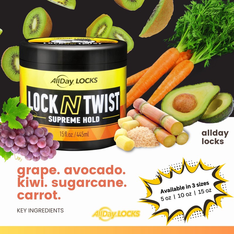 AllDay Locks Lock N Twist Supreme Hold 15 Oz