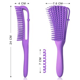 TOPOST Cepillo para Cabello Rizado, Peine Desenredar Rizos el Tangle Teezer