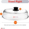 Mikro Innovations Microwave Glass Plate Cover 10.5in - BPA Free