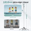 TUXOIUBA Professional Selfie Stick Tripod, 180cm Extendable 4-Leg Stand with