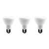 (3-pack) EcoSmart BR20 Soft White LED, Dimmable, 575-Lumen, 2700K, 8-Watt
