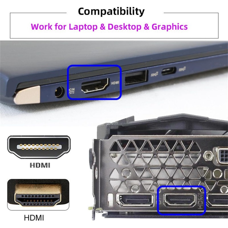 NFHK Virtual Display Adapter 4K HDMI 1.4 DDC EDID Dummy