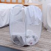 Buenod Pop up Laundry Hamper, Portable Foldable Mesh Clothes Hamper