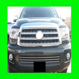 312 MOTORING Chrome Grille Trim Compatible with Toyota Sequoia 2009 2010 2011 09 10 11