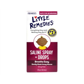 Little Remedies Saline Nasal Spray/Drops - 1 oz, Pack of 5