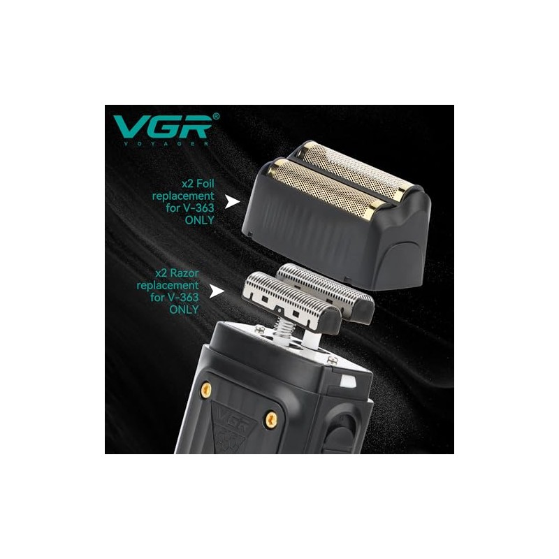 VGR Replacement Foils and Blades for V-363 Foil Shaver –