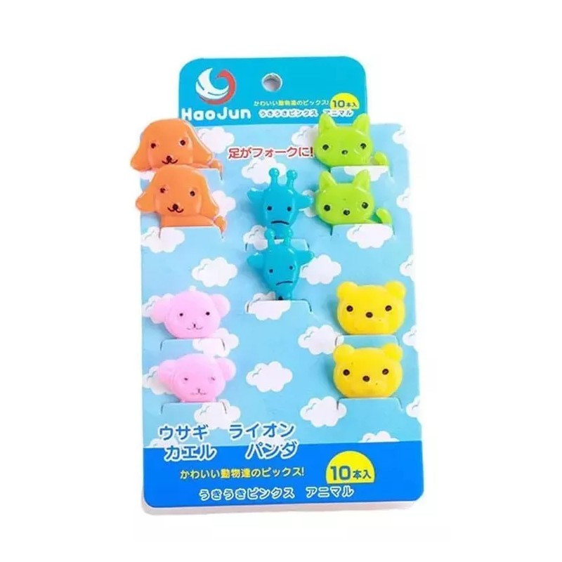 K&H Mini Palillos Tenedores De Animales Bebe Niños 50 Pz
