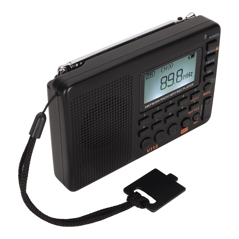 Full Band Recording Radio FM AM MP3 Player LCD Backlight