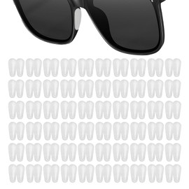 Rbleote 60 Paar Nasenpads Brille Selbstklebend, Brille Nasenpads Silikon, Wassertropfenförmiges Design, Bequem und Rutschfest, Selbstklebendes Design für Vollformat Brillen Sonnenbrillen