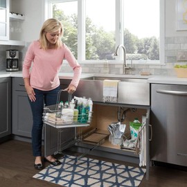 Cleaning Supply Caddy Pullout with Handle