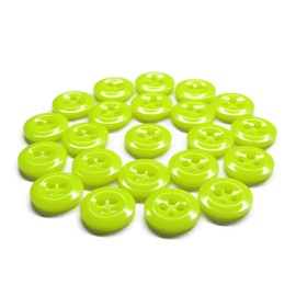 ButtonMode Safety Work Shirt Buttons Industrial Strength for Workshop, Construction, High Visibility Button Down Shirt includes 22 Buttons Measuring 13mm (1/2 Inch) for Shirts, Yellow, 12-Buttons