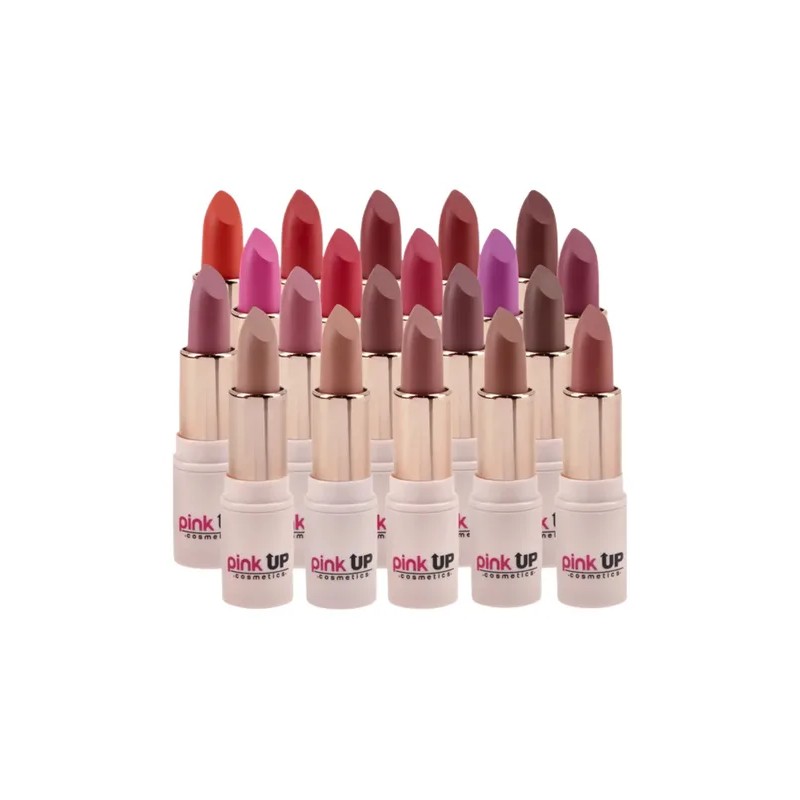 Labial Lipstick Pink Up Mate De Larga Duración