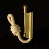 Vintage Style Rope Lighter, Metal Casing with Cotton Wick, Windproof
