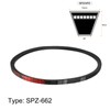 sourcing map SPZ662 Drive Belt Pitch Length 662 mm Industrial