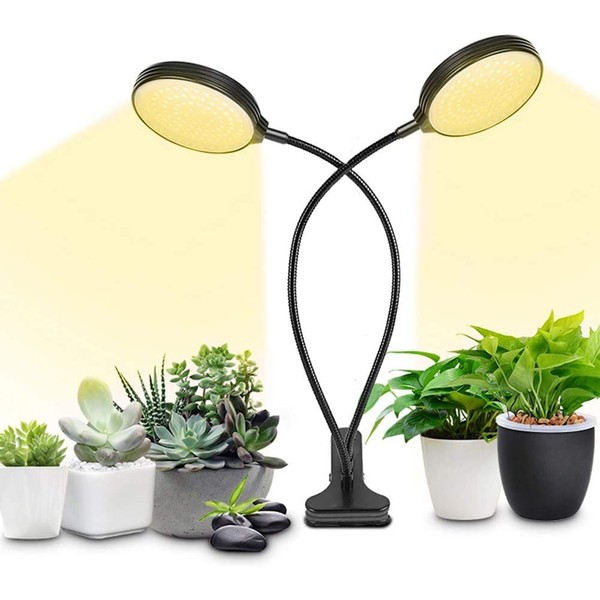 Gugrida Plant Growing Light, Plant LED Light, USB Plug, 300W Equivalent, Sun-like Light, Full Spectrum, LED Stand, 360° Adjustable, 24 Hour Cycle Timed Lighting, 5 Level Dimming, High Brightness