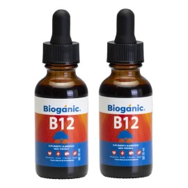 2 Duo Vitamina B12 Líquida Bioganic 120 Tomas Arándano 30ml