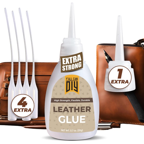 Y'allCanDiy Y'allCanDiy Super Glue for Leather - Leather Glue Adhesive