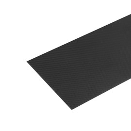 sourcing map 1 Pcs Carbon Fiber Sheet 250×100×0.5mm Matte Surface Pultruded Flat Carbon Fiber Board Plate Twill Weave Panel Sheet for Kites RC Airplane