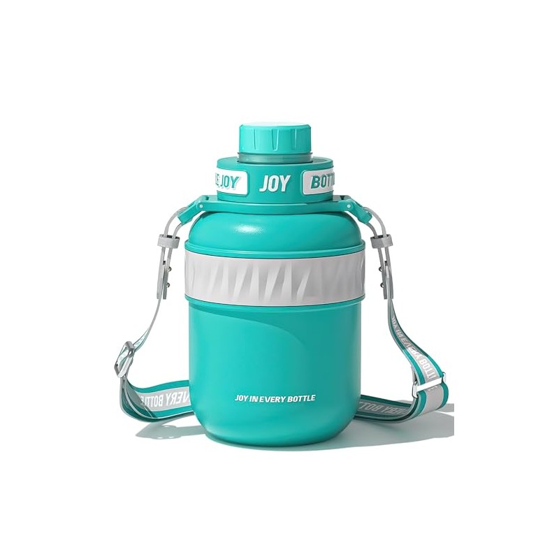 BOTTLE JOY Stainless-Steel Water Bottle: Leakproof Lid, Perfect Sip, Double