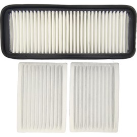 XYZIL Cabin Air Filter Kit for Kubota 6A671-75090 014520-0804 T1855-71600 Inner Recirculation Outer Roof B3000 B3030 L3240 L3540 L3560 M5040 M5140 M6040 M6060 M7040 RTV1100 SVL75C SVL90C