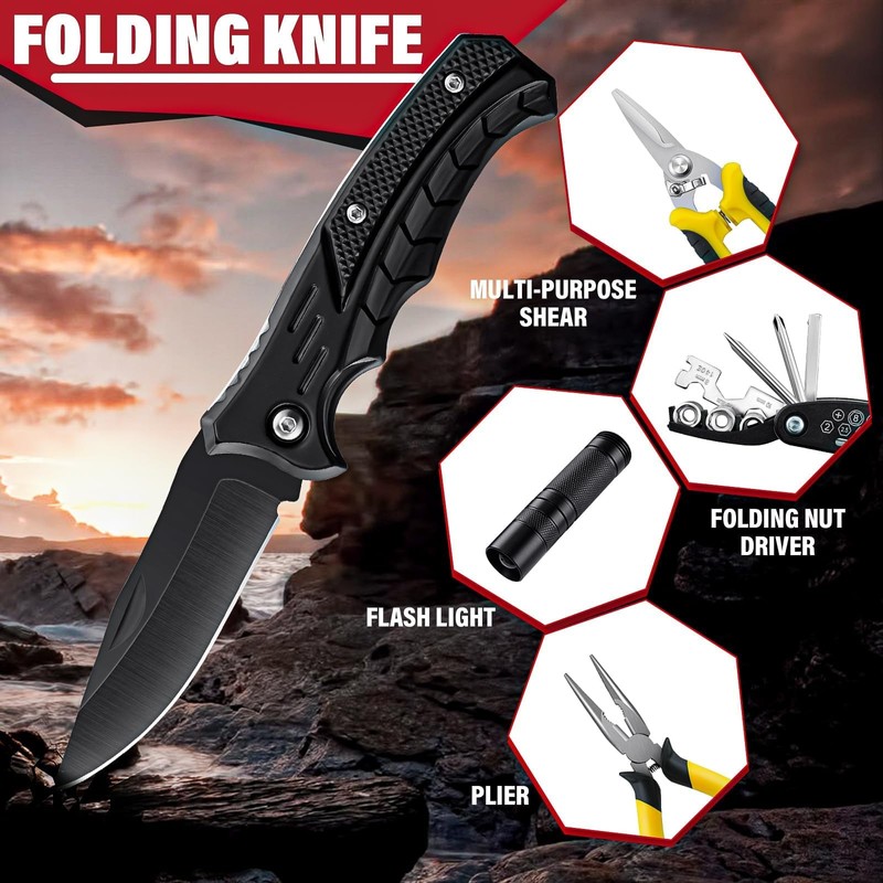 Golden Bird Survival Shovel Set - Multi-Tool Folding Camping Shovel