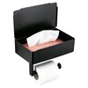 Toilet Paper Holder with Shelf & Storage - Wall Mount,