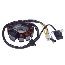 Glixal ATMT1-155-11 GY6 125cc 150cc 180cc 200cc 11 Coil Magneto Alternator Stator for Chinese Scooter Moped ATV Go Kart Quads 152QMI 157QMJ Engine