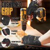 HANDLANDY Fingerless Framer Work Gloves for Men, Utility Grip Paded