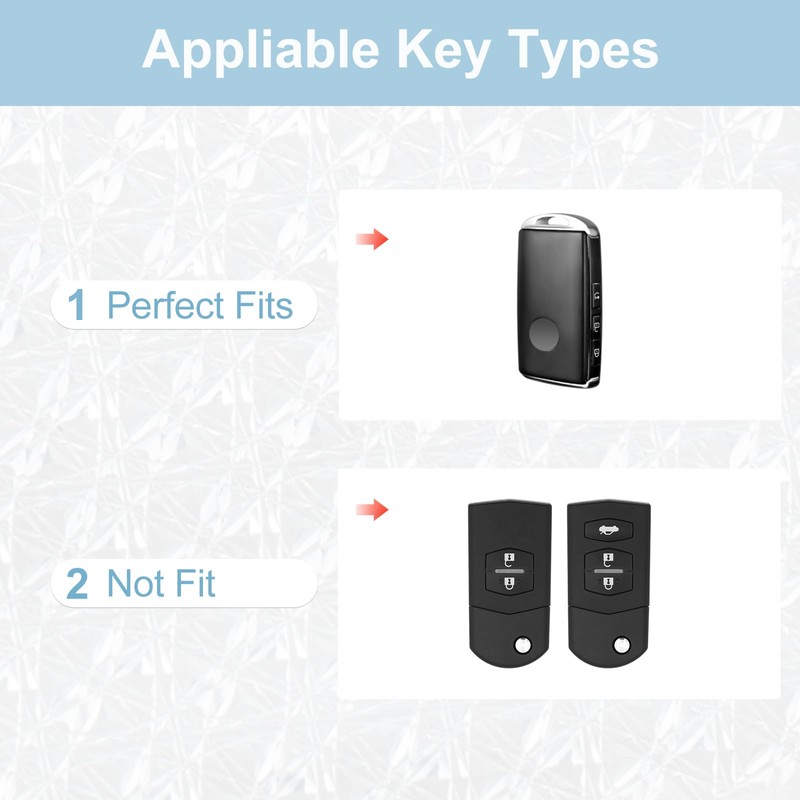 Pangpai Key Fob Cover for 2019-2022 Mazda 3, Mazda 3