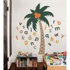 Simple Shapes Alphabet Palm Tree Wall Decal (Scheme C)