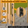 24" Cane Bolt Drop Rod for Gate, Heavy Duty Gate