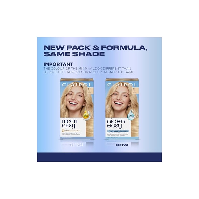 Clairol Nice 'n Easy Hair Color, [11] Ultra Light Blonde