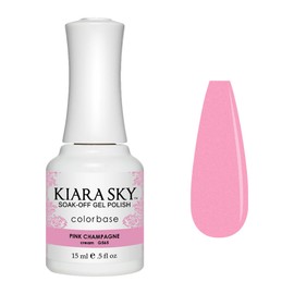 KIARA SKY Soak Off Gel Nail Polish 0.5 fl oz, PINK CHAMPAGNE (G565)