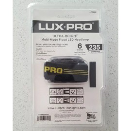 LUX - PRO  Mechanic's Headlamp LUXPRO 235 Lumens LED Spot Flood LIGHT 6 Mode Ultra Bright