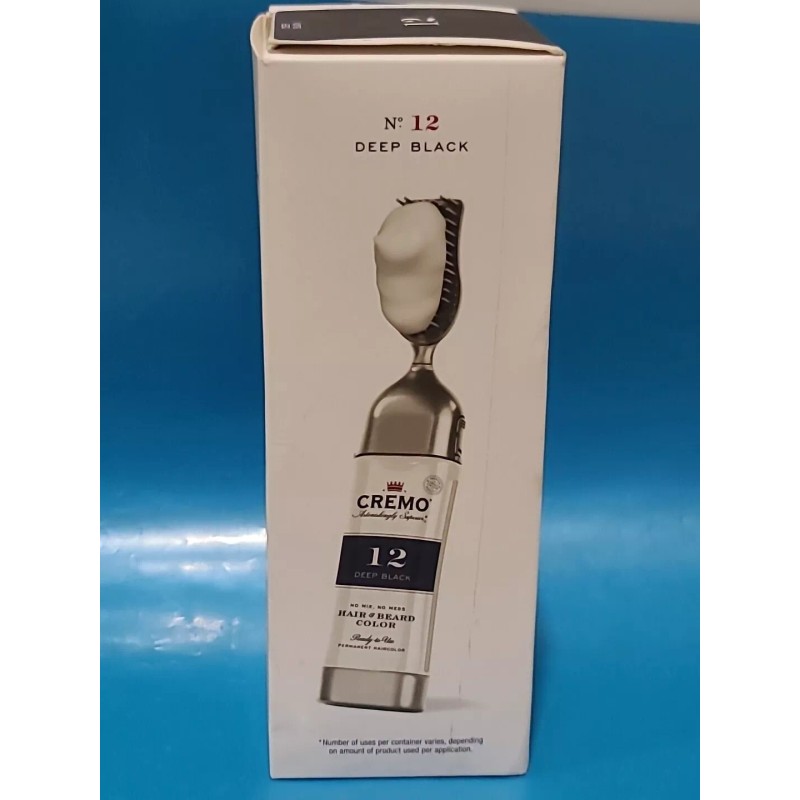 Cremo HAIR & BEARD COLOR N°12 DEEP BLACK No Mix